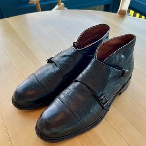 Mens Frye monk-strap chukka size 12